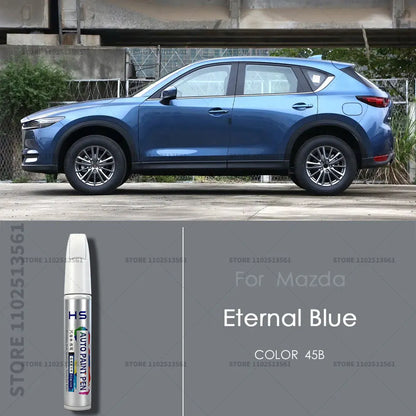 For Mazda CX3 Paint Repair Pen Touch Up Scratch Remover DIY Car Accessories White 34K Blue 42M 	41B Black 16W 38A Gold Gray 46G