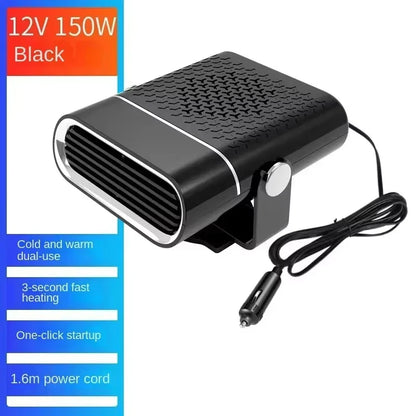 200W Electric Heater Fan 12V/24V Car Heater Cooling Heating Fan Windshield Demister Defroster Car Supplies Car Anti-Fog Heater
