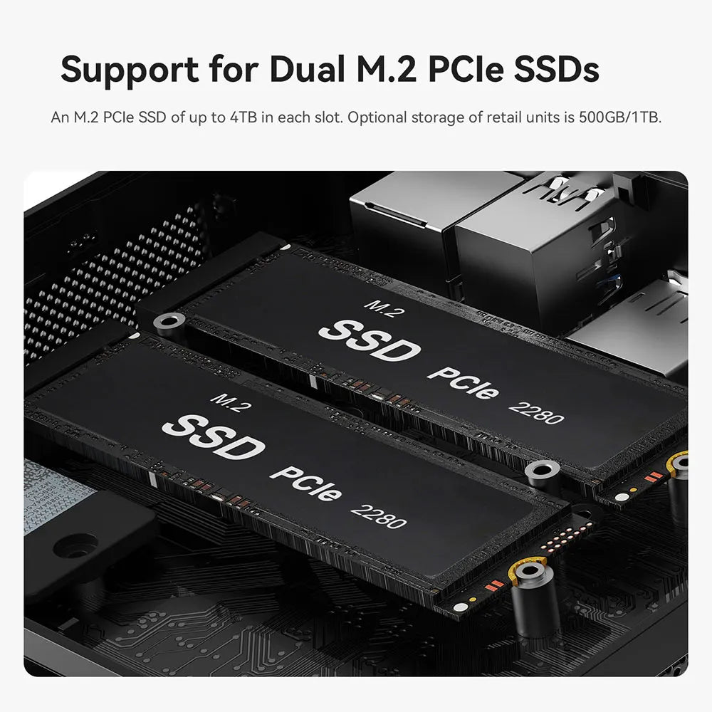 Beelink SER5 Max AMD Ryzen7 7735HS R3 3200U R5 5500U 5625U 16G RAM 500G SSDNVME Mini PC Suppor 4K Type-C Gaming Desktop Computer