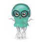 Dancing Squid Toy Pet Automatic Obstacle Avoidance Crawling Walking Electric Music Octopus with Light Music Toys Birthday Gifts