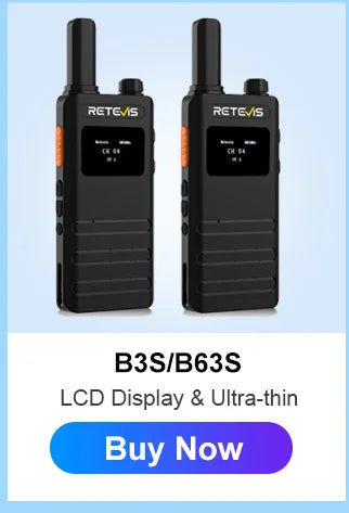 Retevis RT622 Mini Walkie Talkie 2pcs PMR446 Portable Two-way Radio PTT Walkie Talkies Communication Radio for Restaurant Hotel