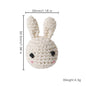 Baby Rattles Crochet Bunny Rattle Toy Wood Ring Baby Teether Rodent Baby Gym Mobile Rattles Newborn Educational Toys Gifts 1pc