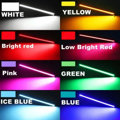 LED COB daytime running lights 17cm waterproof car lighting car interior design 12V 6500K high brightness strip lights