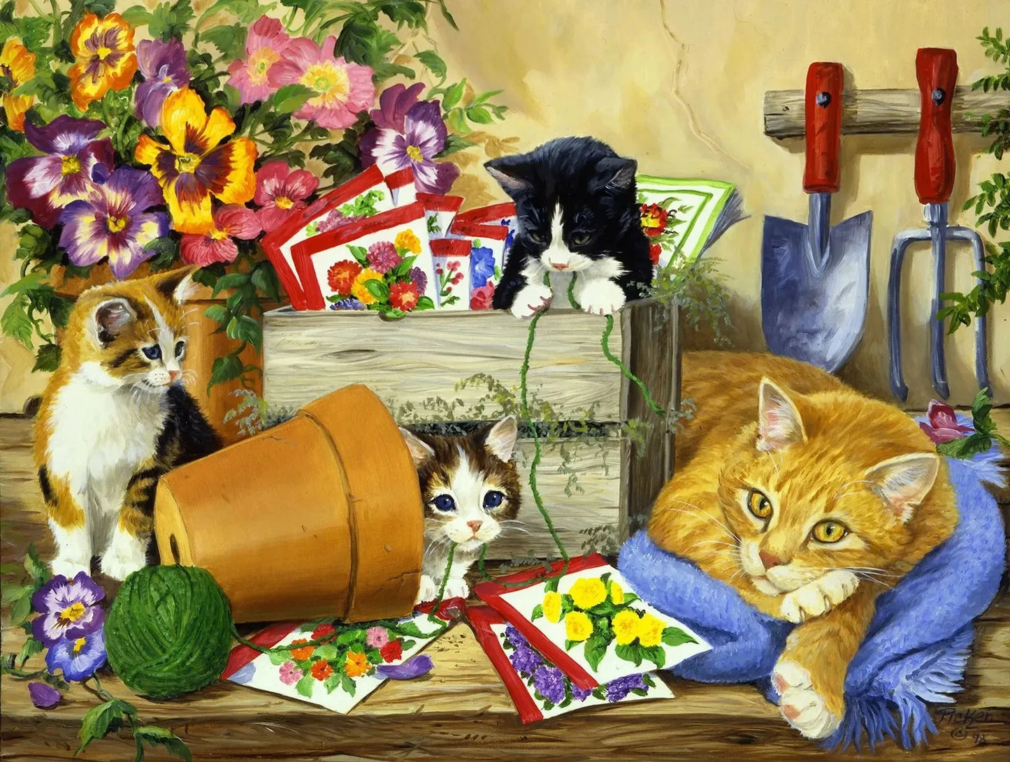 46*28cm Jigsaw Puzzles 500 Pieces Paper Picture Landscape Oil Painting Art Puzzles Decompression Toys for Adults Family Games
