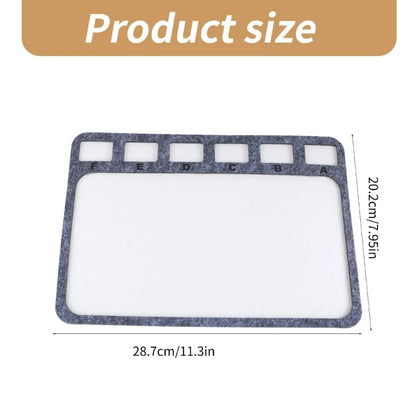 Handcraft Beading Mat Set 2Pcs Study Felted Jewelry Making Boards Accessory with Alphabetical Bead Sorting Supplies