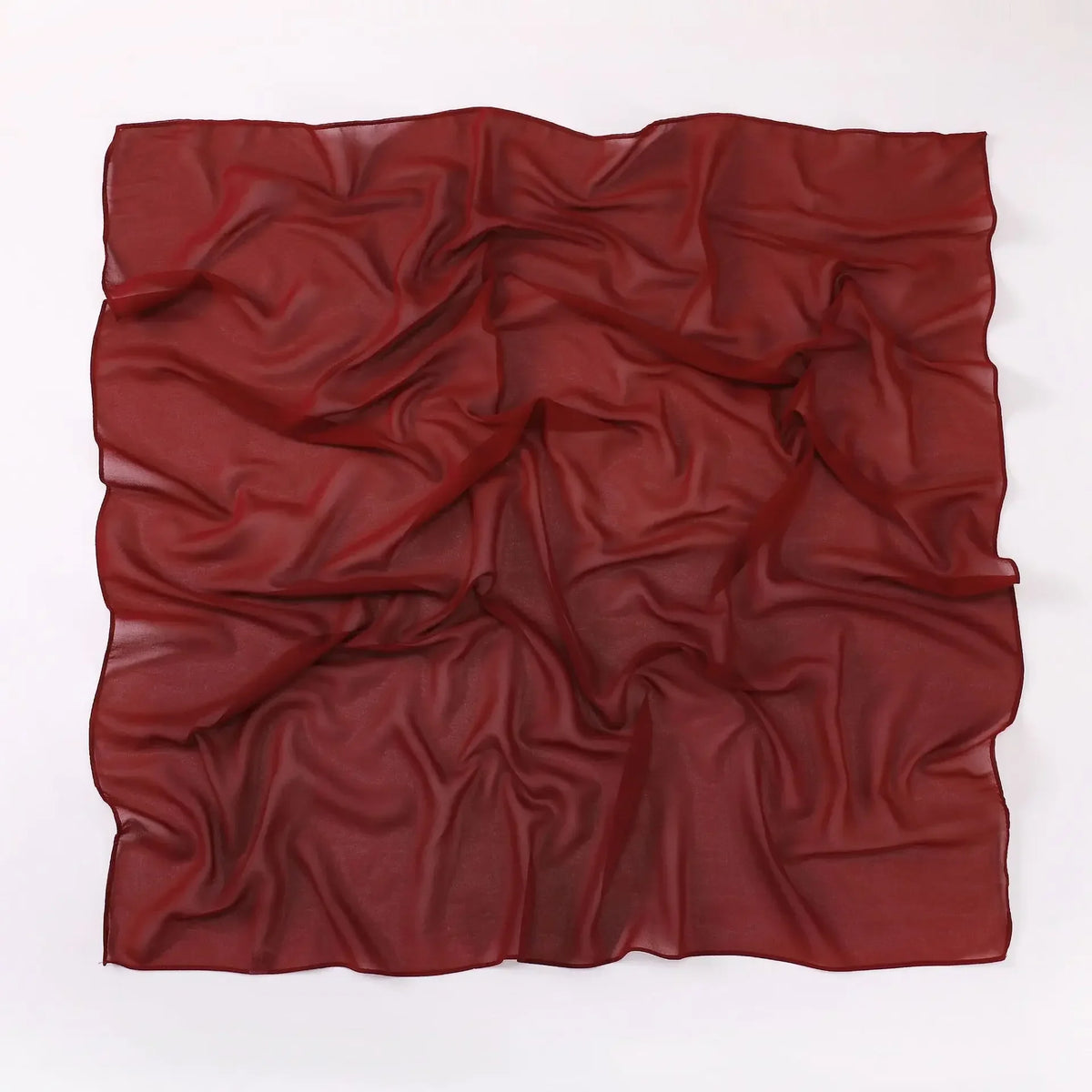 90*90cm Square Chiffon Hijab Scarf Women Solid Color Muslim Soft Head Scarf Islamic Shawls and Wraps Headband Musulman Scarves