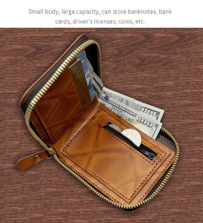 Men Wallet with Zipper 100 US Dollar Pattern Card Holder Coin Pocket Purse Cartera Hombre Carteras