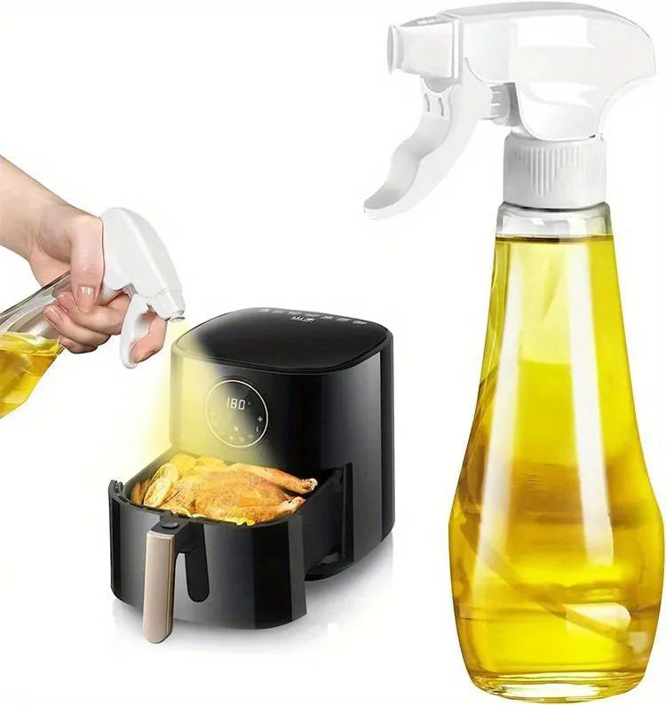 1pc New Oil Sprayer 200ML Glass Olive Oil Sprayer Bottle with Rotatable Nozzle Oil Spritzer Oil Mister for Air Fryer