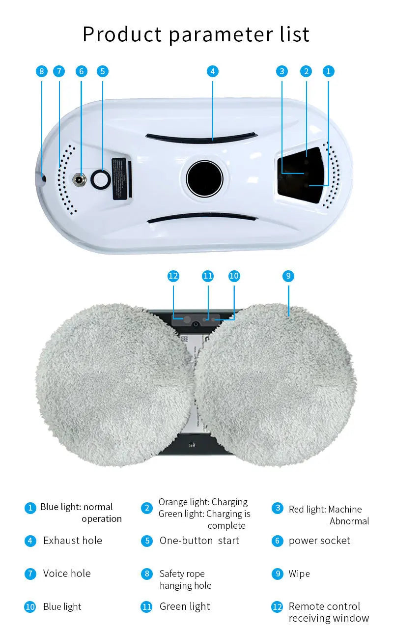 Window-cleaning robot, ultra-fine cleaning robot, window-cleaning robot, window-cleaning robot