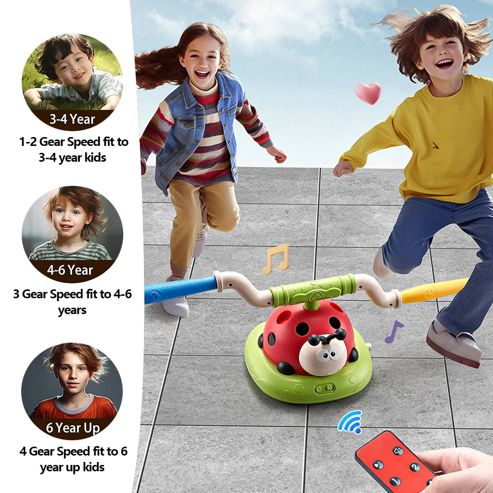 Musical Jump Sports Toys Toss Multifunction Ring Game Toy and Rocket Launcher for Kids Fitness Training Outdoor Game Gifts