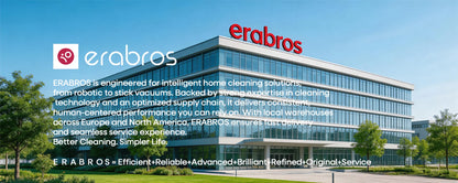 Erabros EV3 Cordless Vacuum Cleaner 500w 60Kpa Suction Power 60mins Cordless Vacuum Handheld Smart Home Dust Mug 3 Suction Model