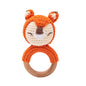 Baby Rattles Crochet Bunny Rattle Toy Wood Ring Baby Teether Rodent Baby Gym Mobile Rattles Newborn Educational Toys Gifts 1pc