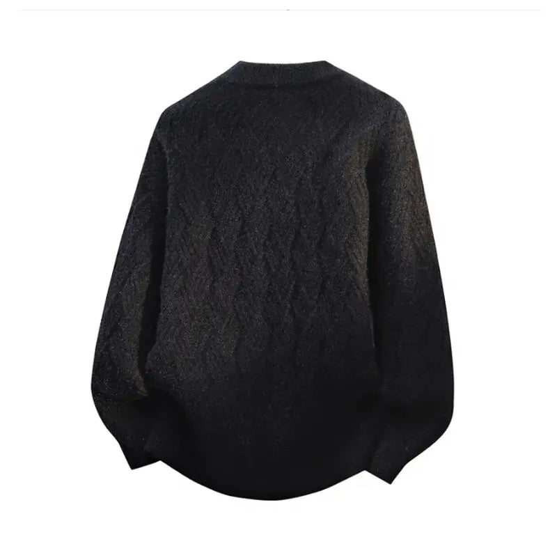 Warm Knitted Pullover 2025 New Winter Men's O-neck Casual Sweater High-quality Men's Pullover Clothing Size 4XL
