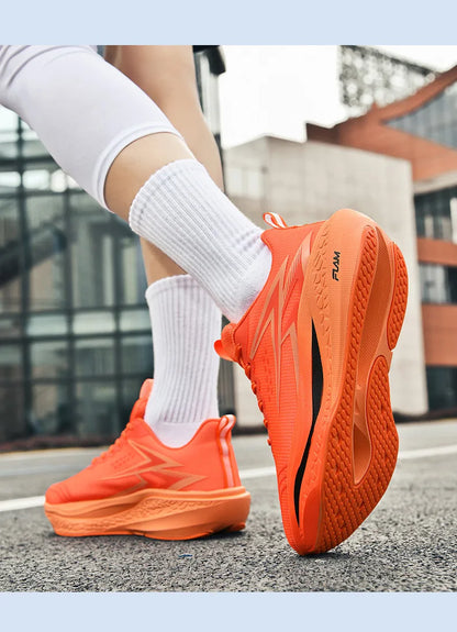 Men Running Shoes Speciality Marathon Sports Shoes Breathable Lightweight Carbon Board Women's Trend Athletic Sneakers Women