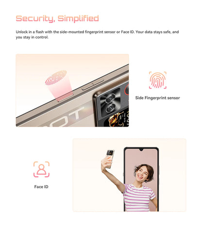 Smartphone 5G Cubot X100, Android 15, Dimensity 7025, 6nm, 2.5GHz,6.88-inch Screen,16GB(8+8),256GB, 64MP Camera, 5100mAh Battery