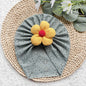 Lovely Flower Baby Hat Elastic Newborn Indian Cap Hollow Breathable Turban Baby Girls Hats Beanies Kids Infant Hair Accessories