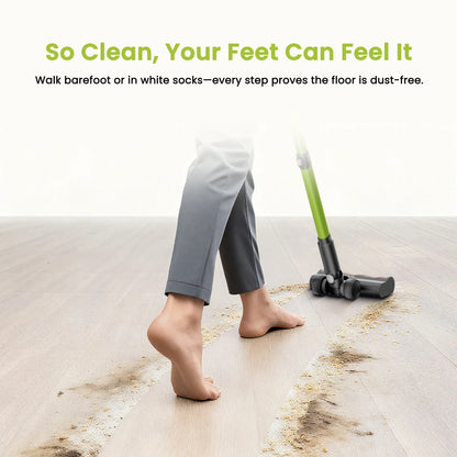 SmartAI V6 80Mins Cordless Vacuum Cleaner 65KPA 650W Powerful Suction Vacuum, 24000mAh Big Battery Vacuum Cleaner