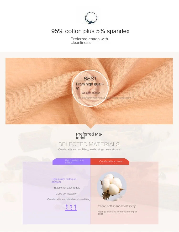 4Pcs Cotton Panties Women High Waist Underwear Body Slim Abdominal Shapers Plus Size Panties Briefs Girls Sexy Lingeries Female