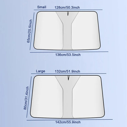 SEAMETAL Car Front Sunshades Foldable Windshield Sun Blocker Universal Fit for Car,Truck,SUV