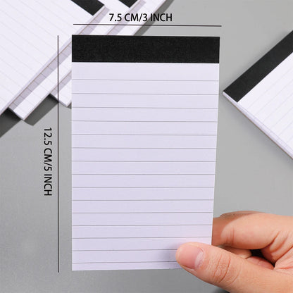 5-Pack/10-Pack A7 Notepads, 30 Lined Sheets
