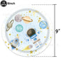Blue Planet Astronaut Space Disposable Tableware Kids Birthday Table Decorations Paper Plate Cup Napkin Astronaut Rocket Balloon
