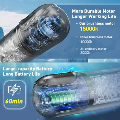 Mrgras Male Masturbator Penis Pump - Male Sex Toys for Men with Upgrade 12 S Vacuum Pump & 7 Thrusting Rotating Vibrating Sucking Licking LCD Adult Toys Mens Sex Toys Pocket Pussy Pumps & Enlargers,Pocket Pussy Mens Sex Toy B