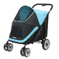 Portable Golden Retriever Large Dog Pet Stroller Cart Simple 4-wheel Foldable Large Capacity Stroller Outdoor Travel Pet Trolley