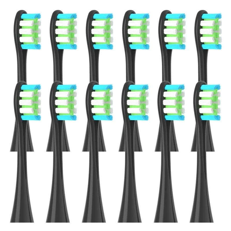 12PCS Replacement Brush Heads for Oclean X/ X PRO/ Z1/ F1/ One/ Air 2 /SE Sonic Electric Toothbrush DuPont Soft Bristle Nozzles
