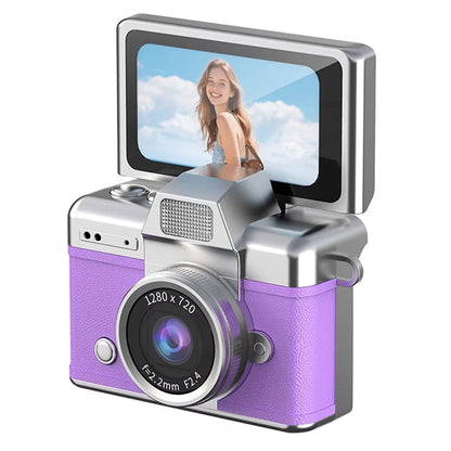 Ourlife Thumb Keychain Camera 1.47 Inch Flip Screen Retro CCD Mini Digital Camera HD Very Small Camcorder Video Recorder