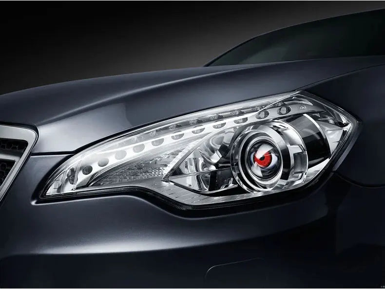 LED Car Dynamic Devil Eye Large Light 3-inch 33 Mode Car Light Remote Modification Eagle Eye 3D Lens Dynamic Pupils Headlight