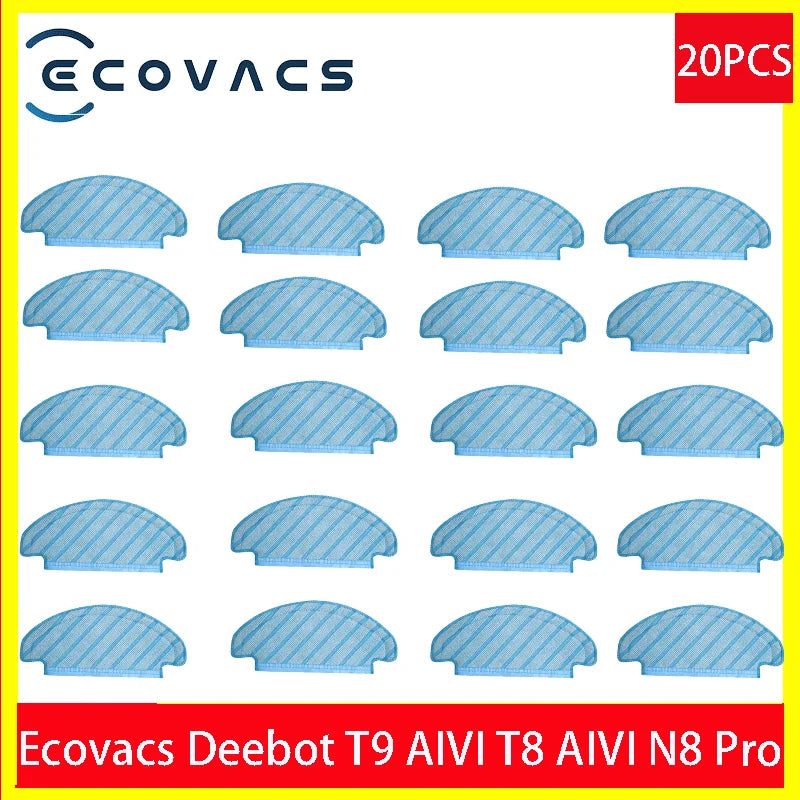 HEPA Filter Side Brush Main Brush Mop Cloths for ECOVACS Deebot T9 AIVI T8 AIVI N8 Pro 920 950 Vacuum Cleaner Replacement Parts