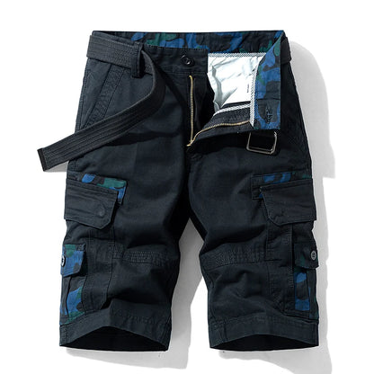 New Summer Men Cargo Camouflage Shorts Mens Cotton Beach Multi Pocket Shorts Man Spring Casual Joggers Shorts Male Dropshipping