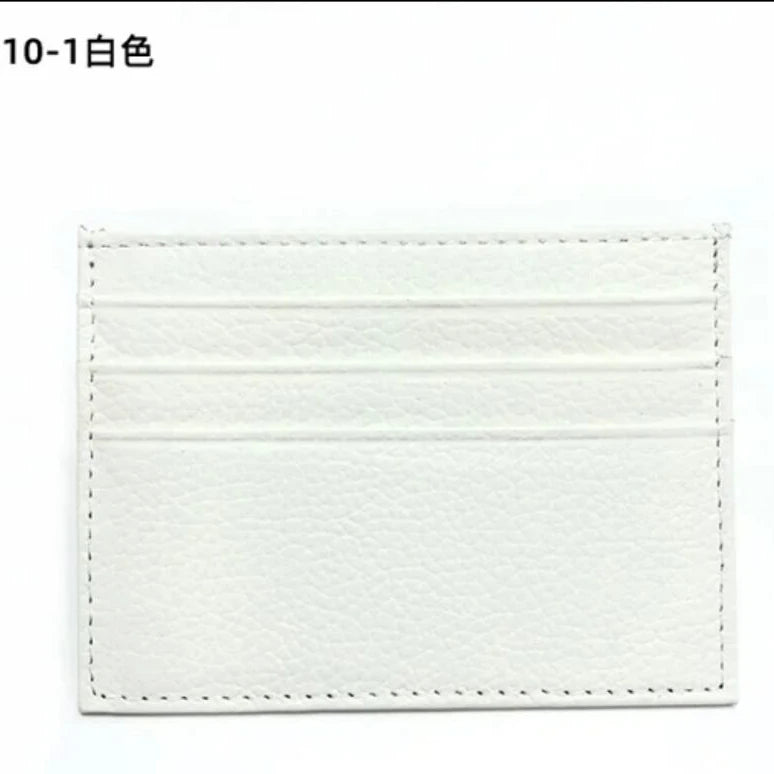 Custom Company Logo Cowhide Card Holder Woman Man Fashion Slim Mini Card Bag Genuine Leather Engrave Name Luxury Casual Purse