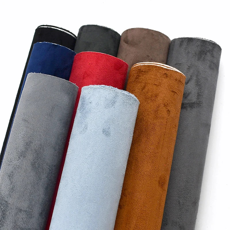 20x30-100*143cm Synthetic Leather Self-adhesive Fabric Suede Adhesive Fabrics By Meter Car Interior Door Velvet Cloth DIY Trims
