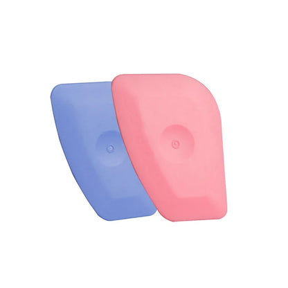 2Pcs Soft Blue Squeegee Hard Pink Scraper Car Vinyl Wrap Tools Auto Foil Corner Trim Window Tint Installation Tools