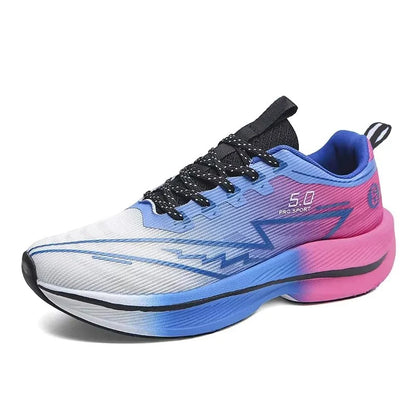 Brand Men's Carbon Plate Running Shoes Soft Cushion Shock Absorbing Sports Shoes Unisex Sneakers Light Anti-Slip Training Shoes