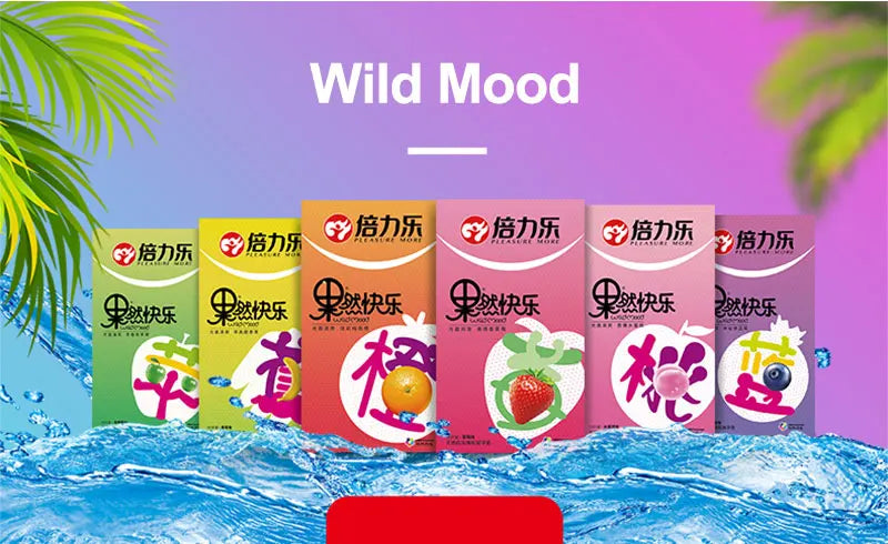 10pcs Fruit Flavor Condoms Sex Toy For Men Strawberry Blueberry Taste Penis Sleeves Ultra Thin Condom Adult reusable Sex Product