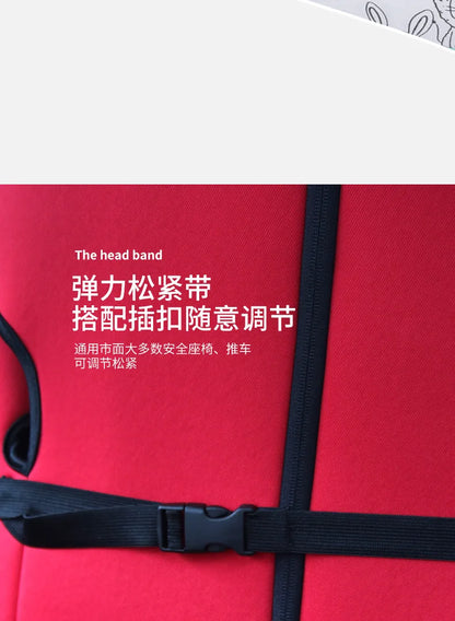 Baby Carseat Head Support Adjustable Infant Stroller Neck Relief Strap Pillow Fastening Belt Headrest  Toddler Sleep Positioner