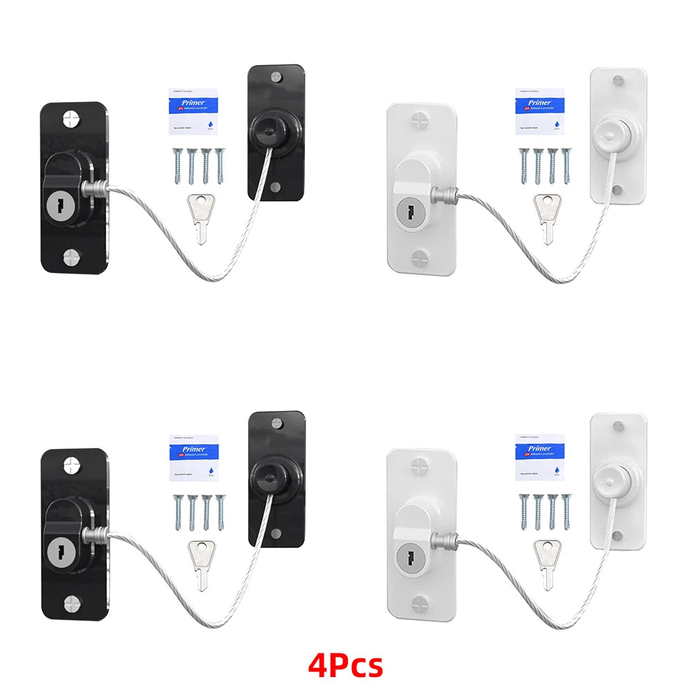 4/8Pcs/lot Child Protection Baby Safety Window Lock   Child Safety Locks Protection for Windows From Children Lock