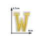 26 English gold letters Hot-melt adhesive ironing embroidery Patch DIY sewing decorative clothes patch