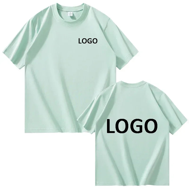 Customized Cotton Printed T-shirts Men Fashion Short Sleeve Round Neck Tshirt Women Personality Casual Tee Tops Camiseta