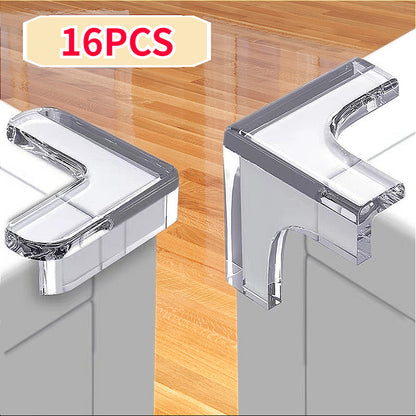 16Pcs Soft and Durable Rubber Corner Protectors Safe from Table Corners child safety Edge Protection Cover