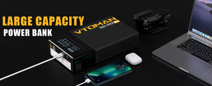 VTOMAN X7 4-in-1 Car Jump Starter 4250A - 160 PSI Air Compressor, 12V Car Battery Booster & Portable Power Bank