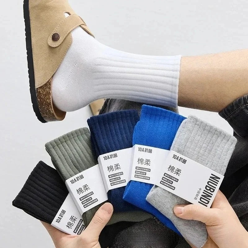 Socks pure cotton anti-odor Suitable for all seasons stockings100% Xinjiang cotton youth students large size basketball sock