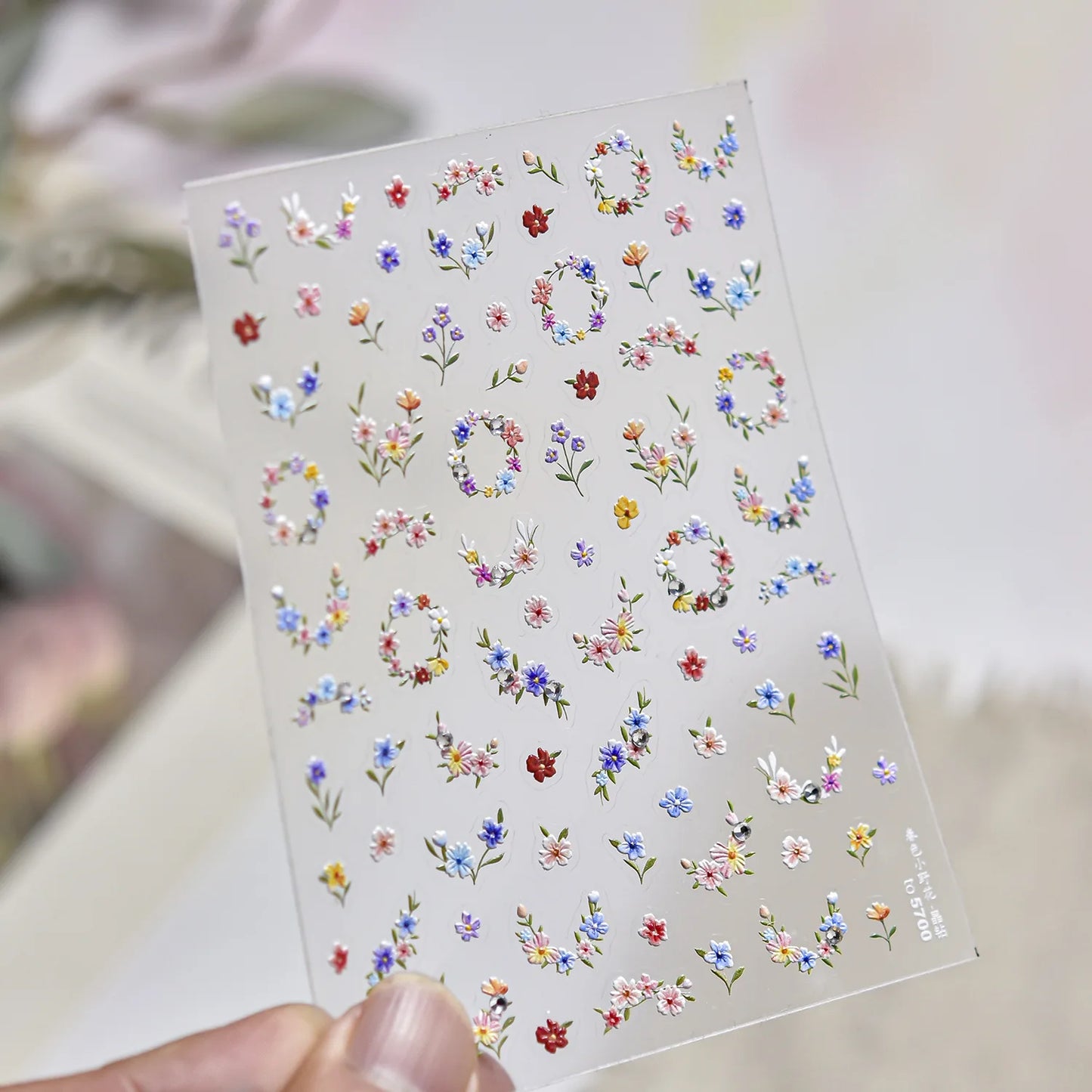 5D Nail Stickers Summer Beach Shell Crystal Diamond Self Adhesive Nail Art Stickers DIY Cute Ocean World Nail Decorations Parts