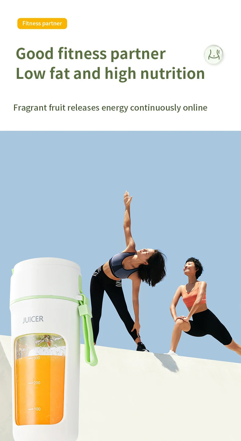 Digital Display Portable Juicer Cup USB Charging Juice Cup Home Multi-functional Automatic Fruit Blender Bottle For Home Kitchen