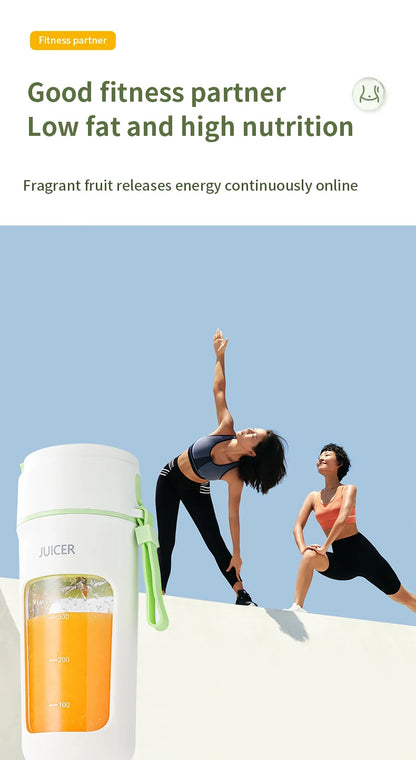 Digital Display Portable Juicer Cup USB Charging Juice Cup Home Multi-functional Automatic Fruit Blender Bottle For Home Kitchen