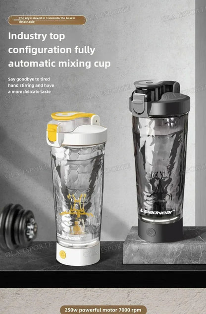 New Detachable Electric Mixing Cup Electric Protein Powder Shaker Cup USB Rechargeable Reusable Suitable For Lndoor/Outdoor Use