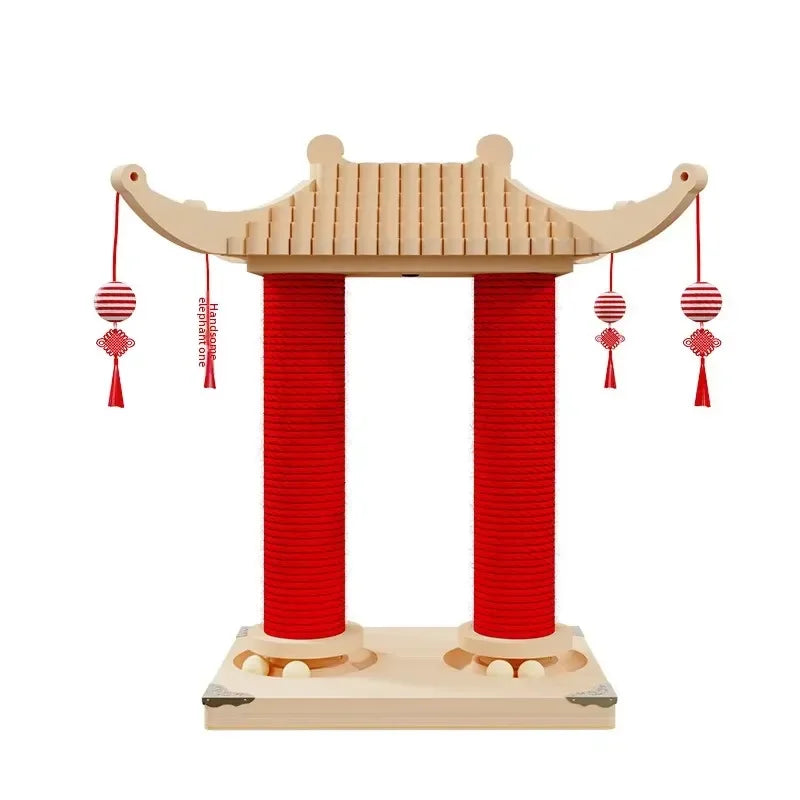 for Grab Column Cat Tree Tower Climbing Frame Scratching Board Integrated Elevated Thickened Scratching Posts Durable