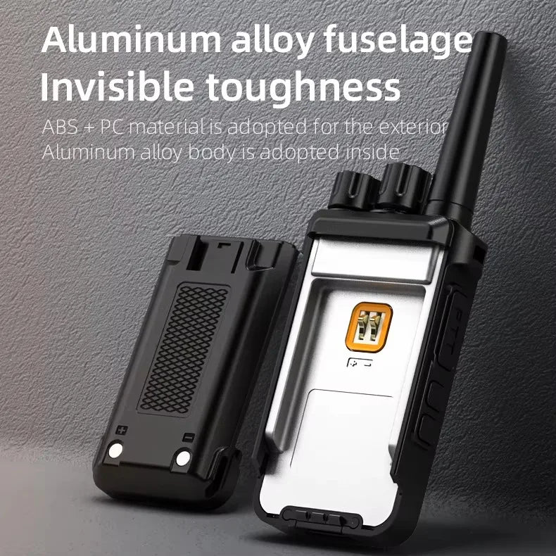 Mini Portable Walkie Talkie 2pcs UHF Radio Wireless Intercom VOX Function PMR446 Walkie Talkie Two Way Radio Station KSUN X26